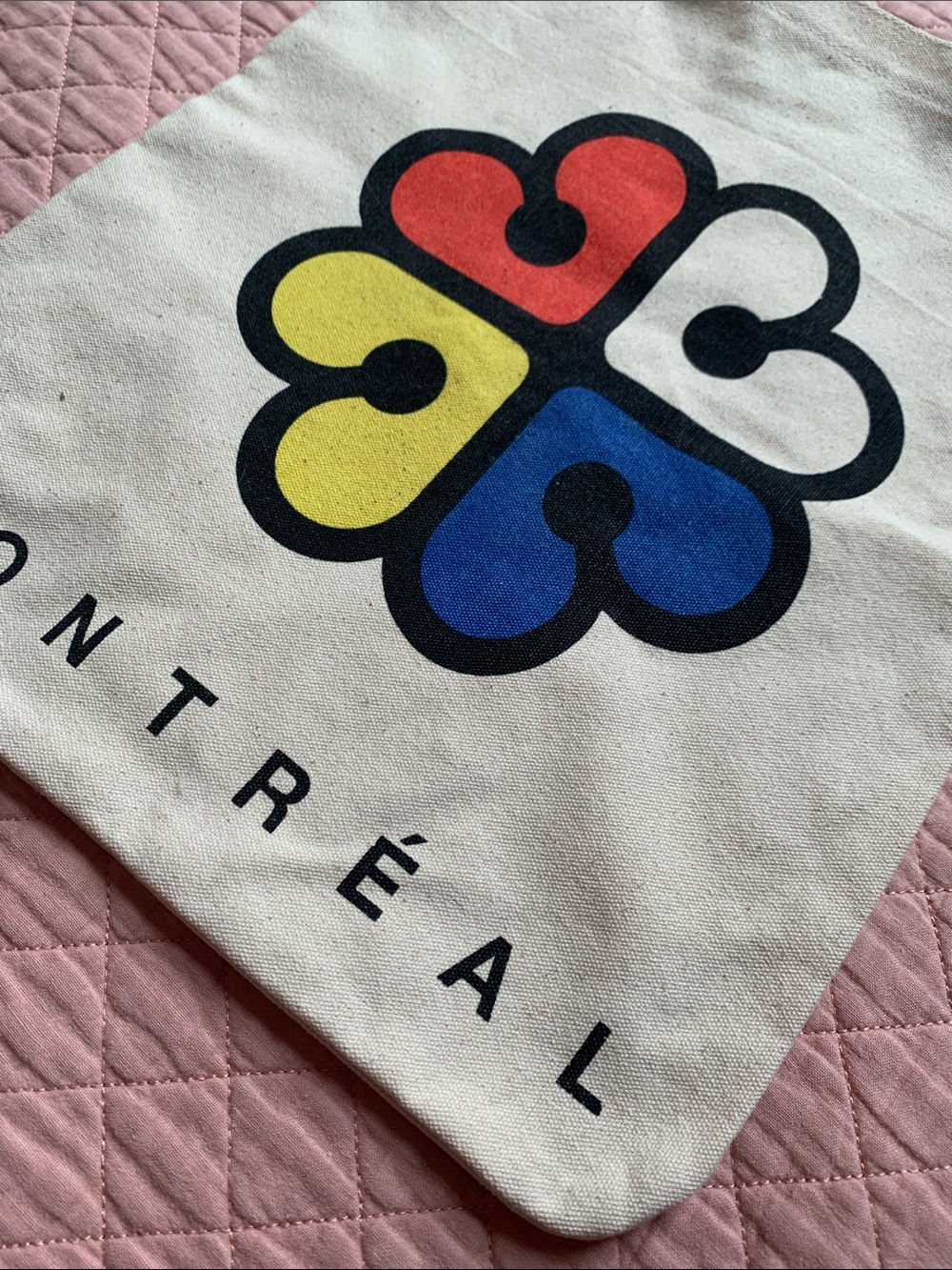 Vintage-Style Montreal City Logo Canvas Tote Bag – NWT - Picture 6 of 11
